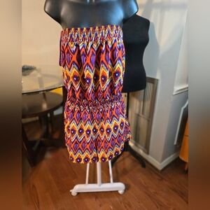 Speed Control,  multi color sleeveless romper,  sz S